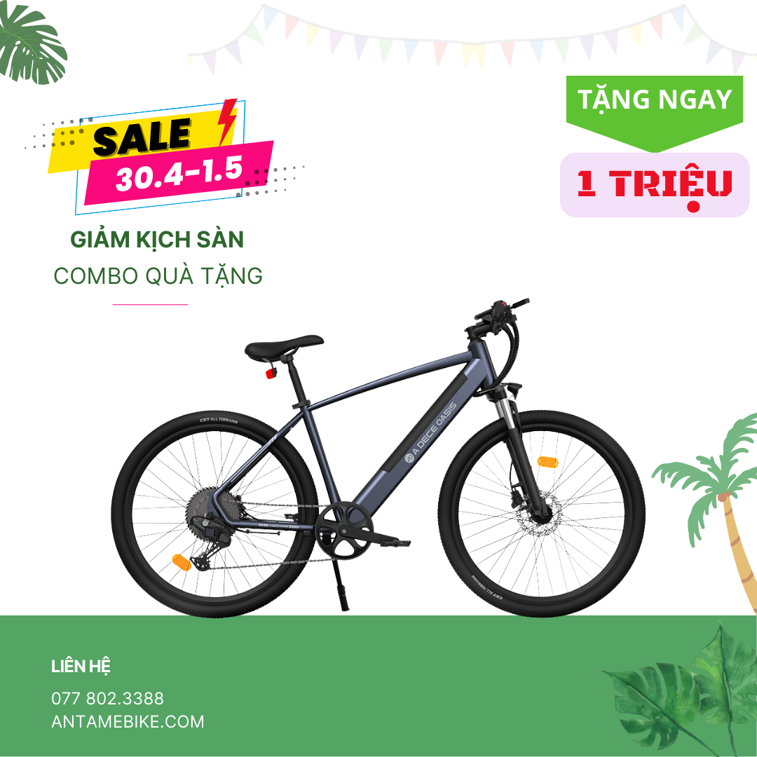 XE ĐẠP ĐIỆN TRỢ LỰC ADO D30 Lite – Mẫu mới nhất 2022 – An Tâm Ebike